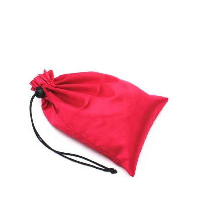 China Custom Made Eco-friendly Virgin Hair Packaging Bag Bundles Extension Wig Bag Satin Drawstring Pouch for sale