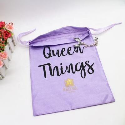 China Hot Selling Custom Logo Gift Custom Logo Satin Cloth Hair Dust Bag Silk Hair Dust Bag Wig Bundles Bag for sale