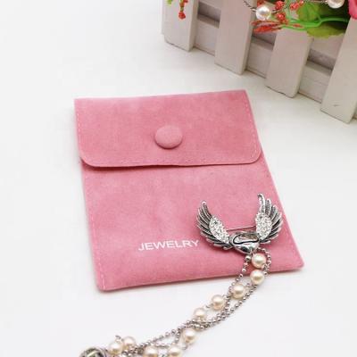 China New Eco-friendly High Quality Small Cheap Suede Clutch Dust Envelope Jewelry Pouch Necklace Bag for sale