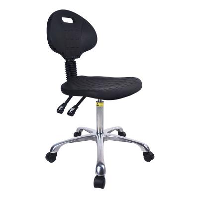 China Black PU Foam Anti Static Lab Chair Esd Lab Chair With Backrest for sale