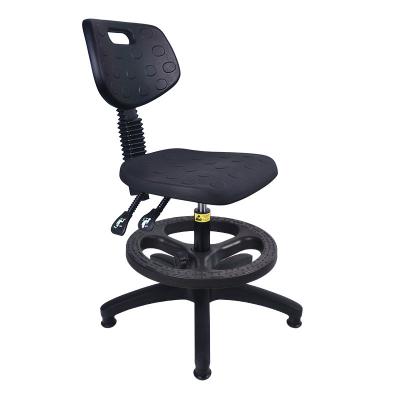 China 400mm Seat Laboratory Anti Static Office Chair PU Foaming Chairs Adjustable Backrest for sale