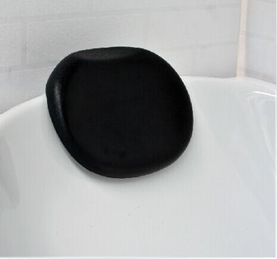 China Custom Made Black Polyurethane Foam Pillow Bath Accessories Luxury Bath Pillow For Bathroom for sale