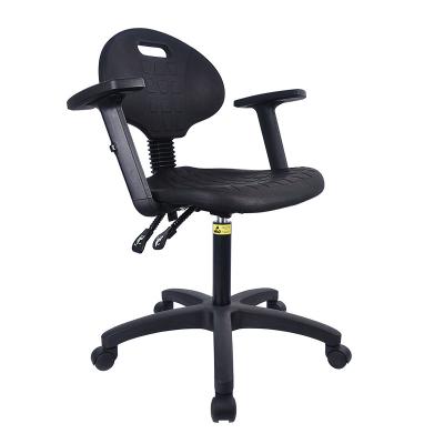 China PU Foam Anti Static Lab Chair With Adjustable Height And Backrest For School And Workshop Production Line for sale