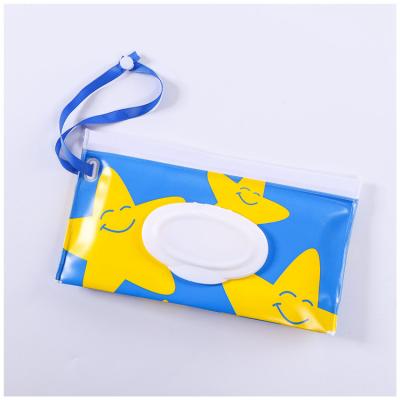 China Safety Rechargeable Wipes Pocket Cleaning Portable Travel Wipes Bag For Keeps Moist for sale