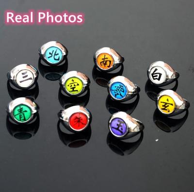 China Fast Delivery Hot Sale 10 Pcs/Set Anime Naruto Akatsuki Member Ring Uchiha Itachi Cosplay Ring for sale