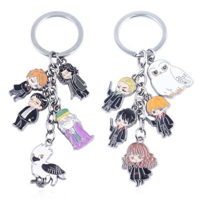 China Metal Enamel Key Chains Girls And Boys Key Chains HP Key Chain for sale