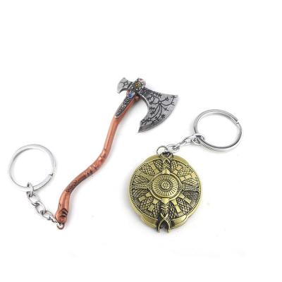 China Souvenir Gifts Promotion Weapon Model Keychain God Of War Metal Key Chain Custom Key Chain for sale