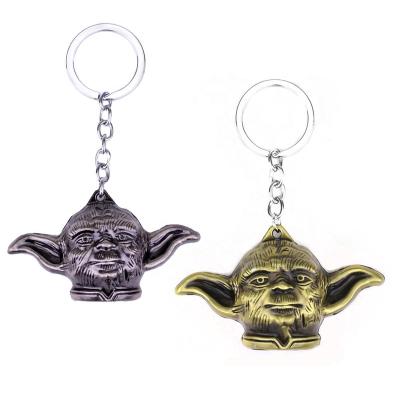 China Birthday Baby Yoda Key Chain Starwars Baby Yoda Key Chain For Men Car Women Bag Accessories Baby Yoda Metal Grab for sale