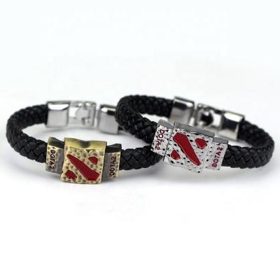 China 2021 New Trending Naruto One Piece Attack On Titan Wristbands Bracelets Jewelry Leather Accessories for sale