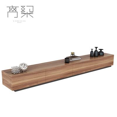 China (Size) Simple Design Walnut TV Cabinet Adjustable Modern Modern TV Stand TV Cabinet Bench for sale