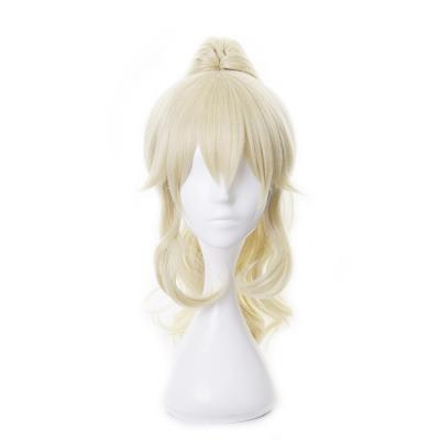 China West Wind Knights Water Wave Yuanshen Anime Kotohara Cos Wig Acting Head Series Tiger Mouth Clip Ponytail Wig for sale