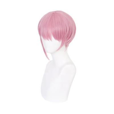 China Anime Cosplay Wig Qiancoshair Wholesale Quintessential Pink Wig Shorts Nakano Ichika Quintuplets Synthetic Heat Resistant Fiber Cos Wig Cosplay for sale