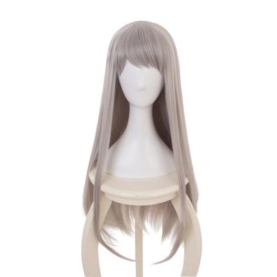 China Wholesale Qiancoshair Synthetic Cosplay Wig Mix S Kanzaki Hideri Cosplay Wig With Bangs Long Gray Wigs Cos Straight Wig for sale