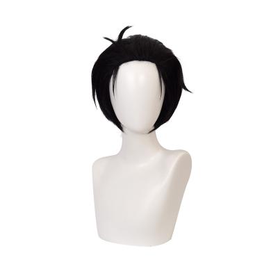 China Wholesale Qiancoshair Anime Short Cosplay Wig Balance:UNLIMITED Short Black Wig Kanbe Daisuke Cosplay Synthetic Hair Wig for sale