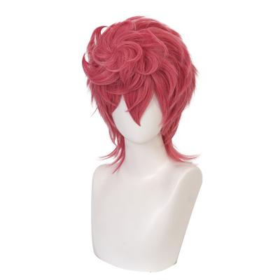 China JOJO Bizarre Adventure Golden Wind Trish Una Cosplay Wig Heat Resistant Anime Hair Synthetic Cosplay Wigs Wholesale Wig Qiancoshair for sale