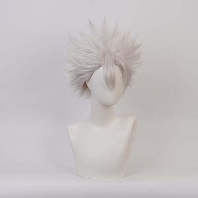 China Role play Ghost out of Sichuan silver white styling hair real MI column wind blade cos immortal hair hair for sale