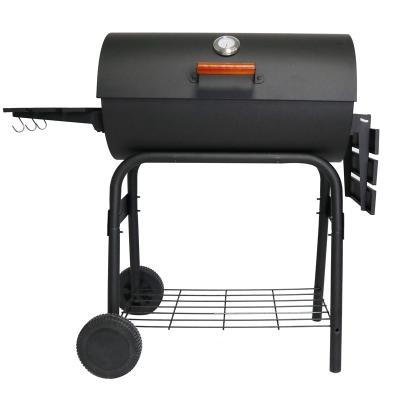 China Easily Assembled Latest Design Cylinder BBQ Cart Oven Portable BBQ Oven Outdoor Camping BBQ Grills for sale