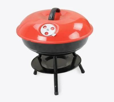 China Latest Design Easily Assembled Red Portable Outdoor Grill Camping Party Grill for sale