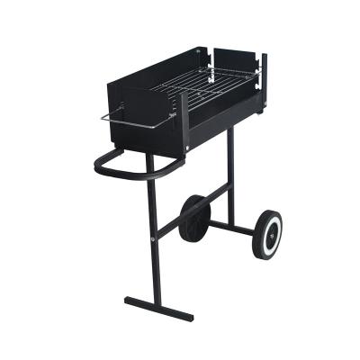 China Wholesale Single Easily Assembled Portable Camping Large 2 Wheels Grill Outdoor Charcoal BBQ Grill With Cart for sale