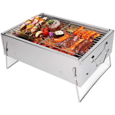 China Easily Assembled Korean BBQ Charcoal BBQ Grill Stainless Steel Instant Portable Grill Metal BBQ Grill Outdoor for sale