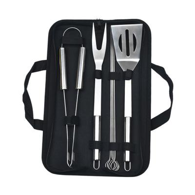 China Cheap Price Stainless Steel 7pcs Outdoor Portable BBQ Tool Kit Amazon Hot Sale BBQ Grill Tool Kit for sale