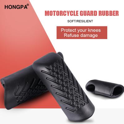 China Motorcycle Rubber Bumper Anti-fall Glue Cover Device Decorative Block Rubber Bumper Guard For 25mm Crash Bar for sale