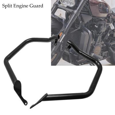 China Guard For Harley Sportster S 2021-2022 Motorcycle Iron Front Split Highway Crash Bar Engine Guard for sale