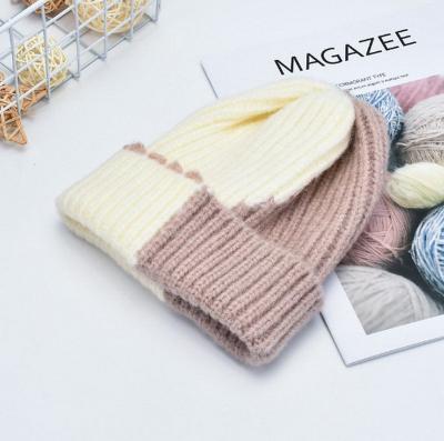 China OEM COMMON High Quality Wholesale Link Dye Knitted Beanie Hats Lady's Winter Hat Cotton Beanie Knitted Beanies for sale