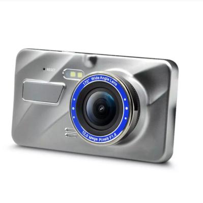 China NIGHT VISION Car DVR HD Camera 4 Inch 1080P Wide Angle Dual Lens Hidden Image Recorder Dashcam Support Dual Reversing Dual Cam for sale