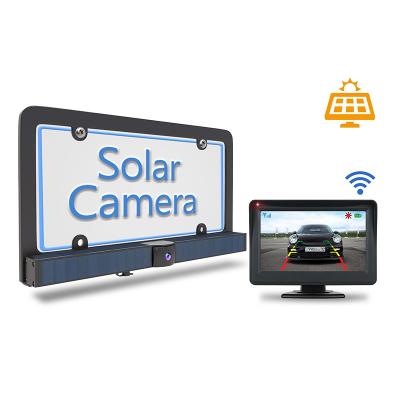 China 1080*600 RGB Car Display Camera Car Reversing DIY 2.4GHz Solar Car Wireless Backup Camera for sale