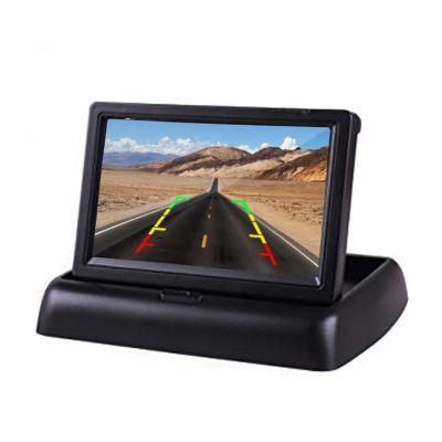 China 4.3 Inch TFT LCD Car Monitor Rearview Color Camera VCR Car Reverse Video RGB DVD for sale