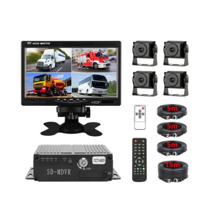 China RGB 7 Inch Truck DVR Driving VCRs 2 Channel /4 Channel Black Box Camera AHD Night Vision Backup Rear View Monitor 12-24V for sale