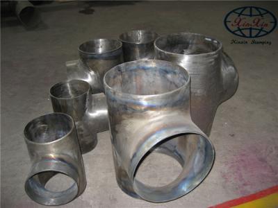 China Gr.1 Gr.2 Gr.7 Titanium Fittings , Painted DN15 - DIN 850 Equal Tee for sale