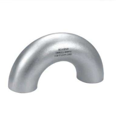 China High Strength Pickling Titanium Fittings 180 Degree Pipe Elbow for sale