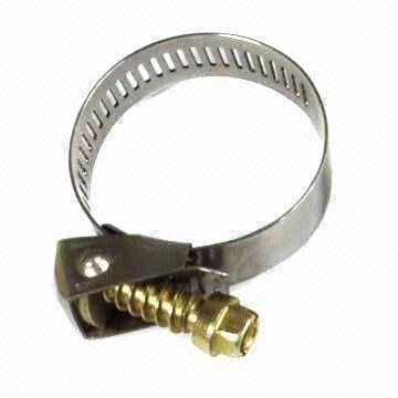 China Large Diameter 250mm Industrial Hose Clamps Stamping / Machining Process for sale