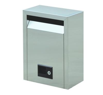 China Hand Polished Stamping 201 / 304 Stainless Steel Letter Box / Post Boxes for sale