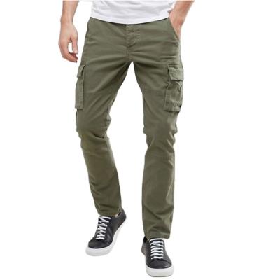 China Bulk Wholesale Anti-pilling Casual Fit Army Green Men's Cargo Pants for sale