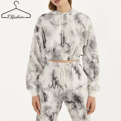 China Breathable Fashionable Custom Tie Dye Tracksuit Women for sale