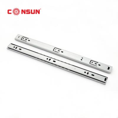 China Modern Drawer Slide Slide 3 Times Ball Bearing Full Extension Sideboard Soft Closing Hardware for sale