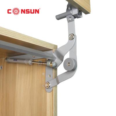 China Have Damping Buffer Straight Adjustable Soft Close Up Stay Cabinet Doors Flap Stay Support SFD016-S for sale