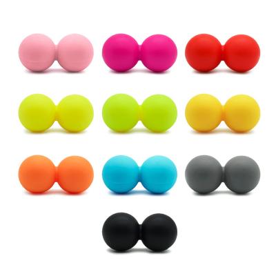 China YOGA Ready To Ship Silicone Tharapy Peanut Massage Ball for sale