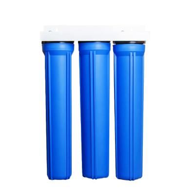 China Hotel Manufacturer [JW-3LP-20] Triple Stage Plastic Water Filter Housing For 20