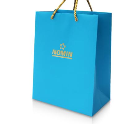 China ECO Environmental Friendly Gold Foil Stamping Printed Luxury Paper Bag Shopping Paper Bags With Factory Luxury Paper Bag for sale