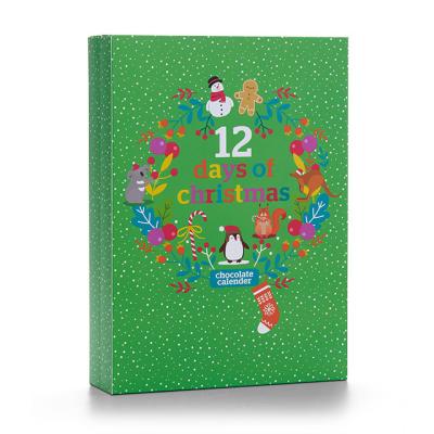 China HOT ecological! Christmas 2021 Custom Paper Beauty Gift Cosmetic Packaging Box For Christmas Counting Down Box Advent Calendar for sale