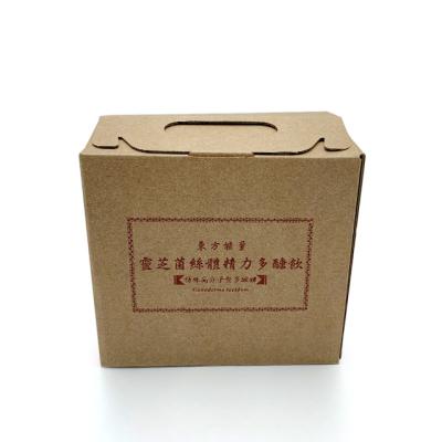 China Environmental Friendly ECO Brown Custom Bakery Box With Handle White Cardboard Eco - Friendly Gift Food Packaging Box for sale