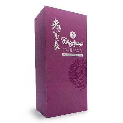 China ECO Friendly Logo Friendly Luxury Custom Ambient Whiskey Insert Wine Cardboard Packing Case Gift Wine Box for sale