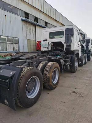 China Van de Tractorvrachtwagens van nieuwe/Tweede handsinotruck Howo witte kleur 2014 EURO III HW19710 van 375HP WD615.96E Te koop