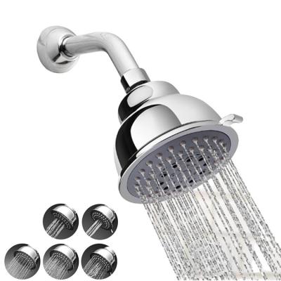 China Amazon No-Drill Amazon 4 Inch Five-Function Shower Head 5 Speed ​​High Pressure Shower Head for sale