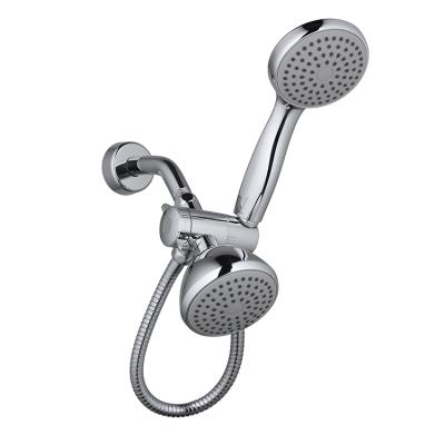 China No Turnout Hot Tub Shower Faucet Chrome Plated 2 In 1 Multifunctional Hand Held Shower Set for sale