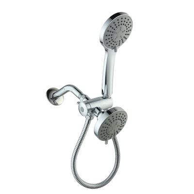 China Without diverter bathroom accessories with multifunctional shower head and hand shower, metal arm, functional diverter for sale